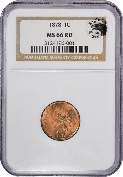 1878 1C MS66 RD NGC EEPS - Paradime Coins US Coins For Sale
