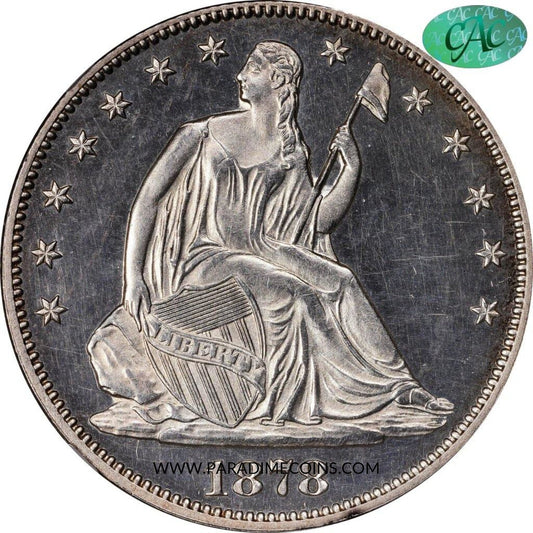 1878 50C PR61 CAMEO NGC CAC - Paradime Coins | PCGS NGC CACG CAC Rare US Numismatic Coins For Sale
