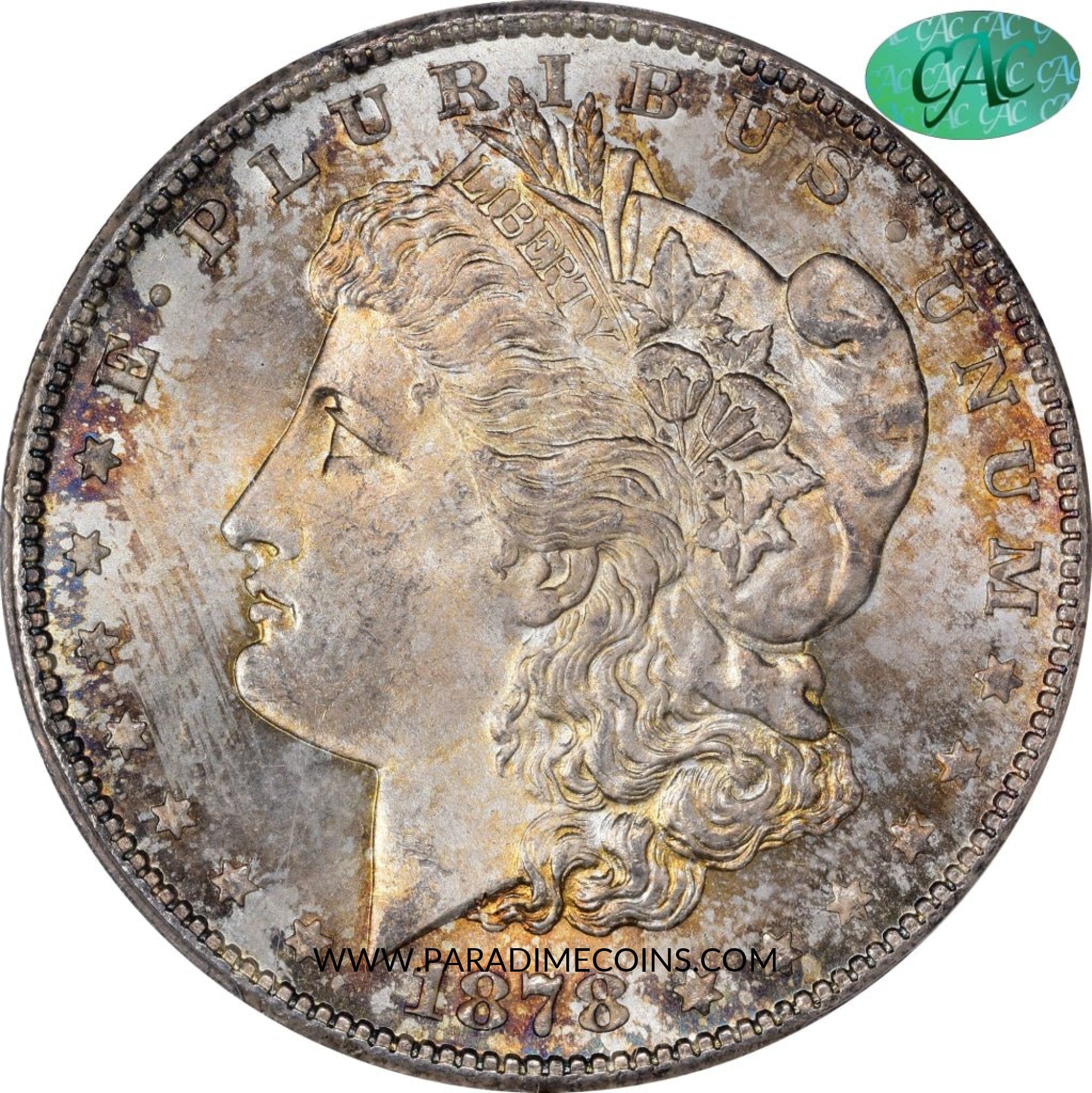 1878-S $1 MS65 PCGS CAC - Paradime Coins | PCGS NGC CACG CAC Rare US Numismatic Coins For Sale