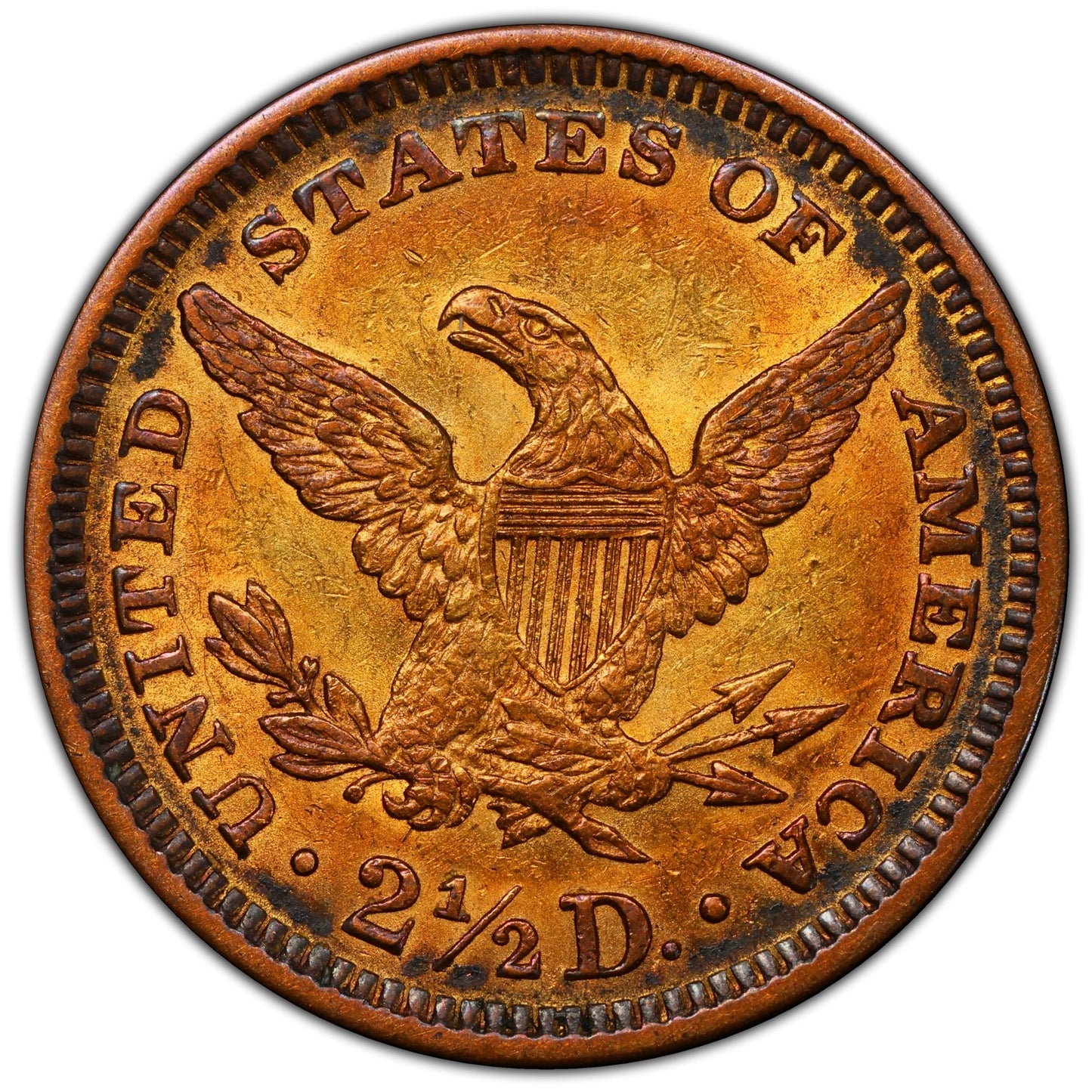 1878 $2.5 AU55 PCGS - Paradime Coins | PCGS NGC CACG CAC Rare US Numismatic Coins For Sale