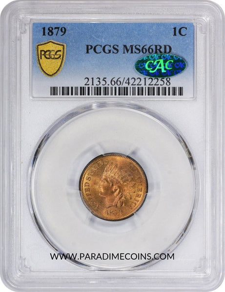 1879 1C MS66 RD PCGS CAC - Paradime Coins | PCGS NGC CACG CAC Rare US Numismatic Coins For Sale