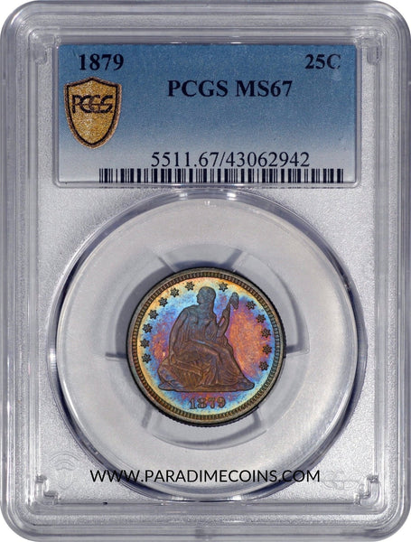 1879 25C MS67 PCGS - Paradime Coins | PCGS NGC CACG CAC Rare US Numismatic Coins For Sale