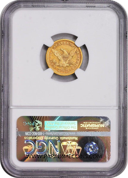 1879-S $2.5 AU58 NGC CAC - Paradime Coins | PCGS NGC CACG CAC Rare US Numismatic Coins For Sale