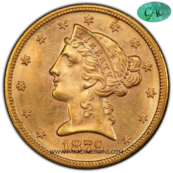 1879-S $5 MS64+ PCGS CAC - Paradime Coins | PCGS NGC CACG CAC Rare US Numismatic Coins For Sale