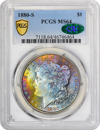 1880-S $1 MS64 PCGS CAC - Paradime Coins | PCGS NGC CACG CAC Rare US Numismatic Coins For Sale