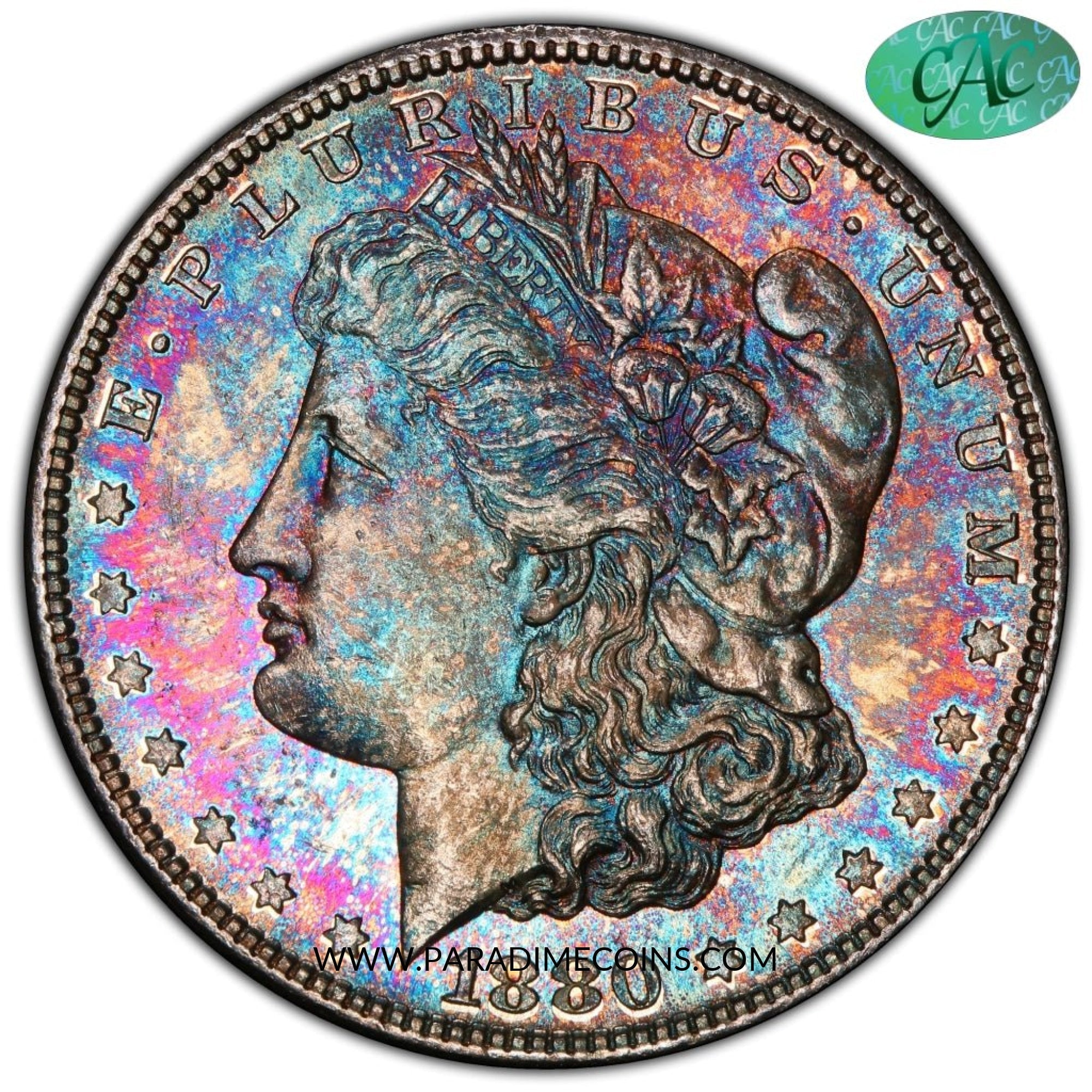 1880-S $1 MS63 PCGS CAC - Paradime Coins | PCGS NGC CACG CAC Rare US Numismatic Coins For Sale