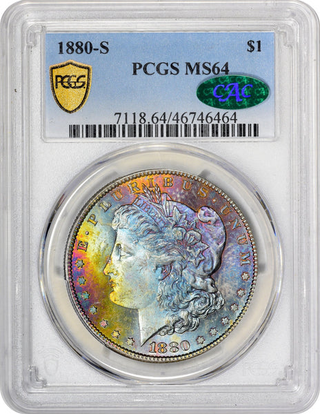 1880-S $1 MS64 PCGS CAC - Paradime Coins US Coins For Sale