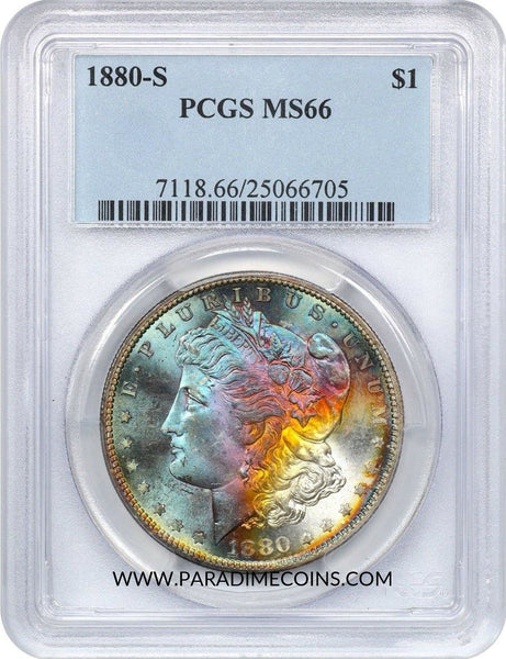 1880-S $1 MS66 PCGS - Paradime Coins | PCGS NGC CACG CAC Rare US Numismatic Coins For Sale