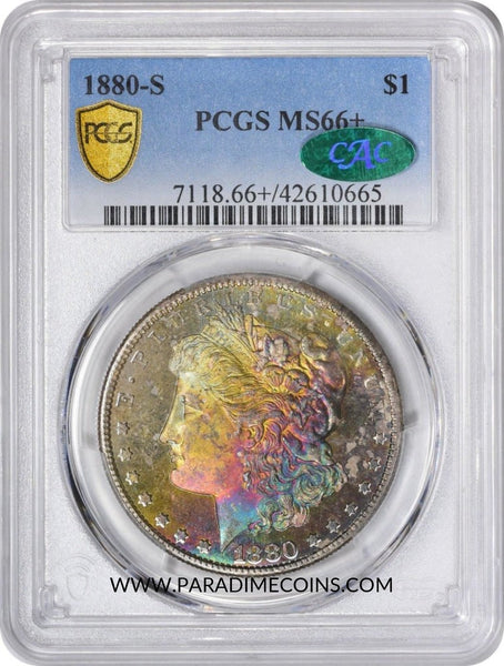 1880-S $1 MS66+ PCGS CAC - Paradime Coins | PCGS NGC CACG CAC Rare US Numismatic Coins For Sale