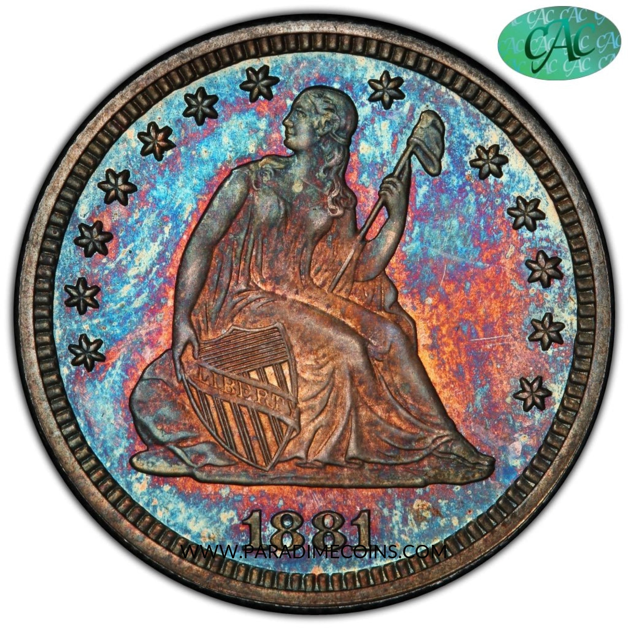 1881 25C PR66 PCGS CAC - Paradime Coins | PCGS NGC CACG CAC Rare US Numismatic Coins For Sale