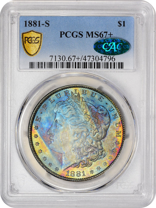 1881-S $1 MS67+ PCGS CAC - Paradime Coins | PCGS NGC CACG CAC Rare US Numismatic Coins For Sale