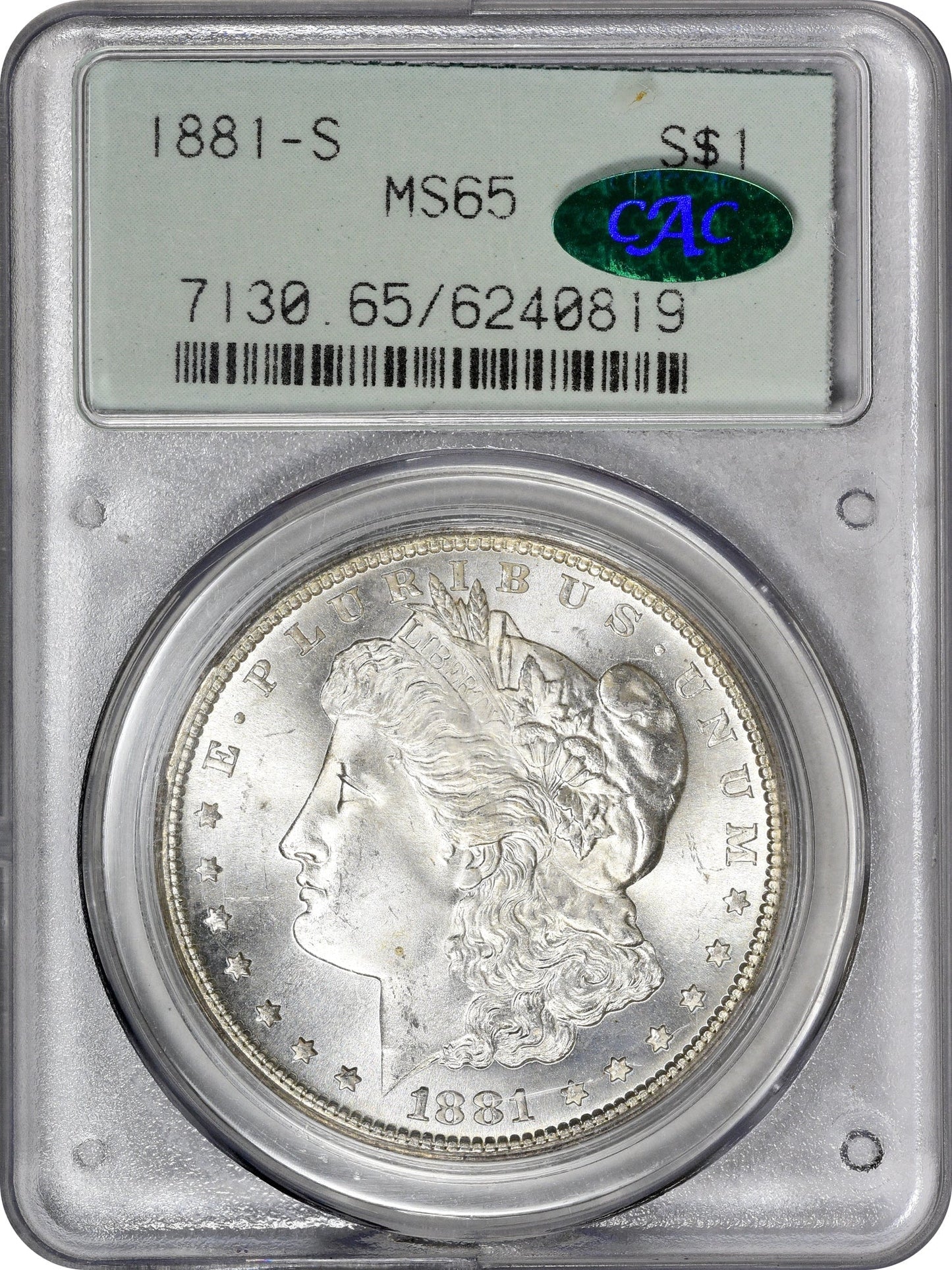 1881-S $1 MS65 OGH PCGS CAC - Paradime Coins | PCGS NGC CACG CAC Rare US Numismatic Coins For Sale