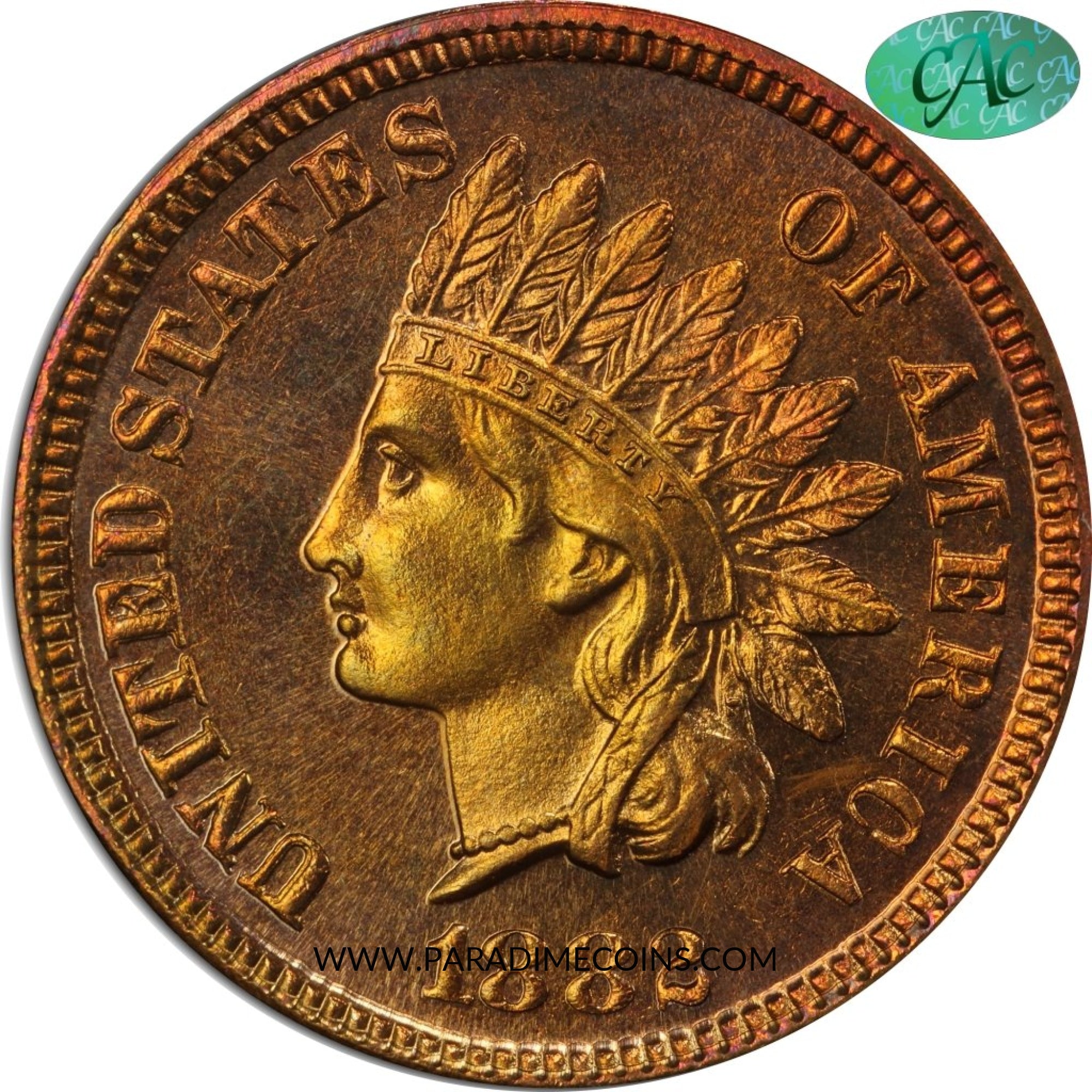 1882 1C PR67 RB PCGS CAC EEPS - Paradime Coins US Coins For Sale