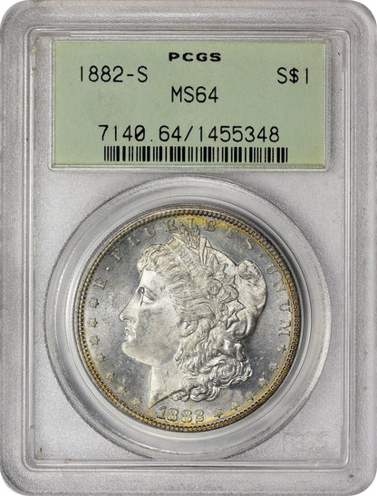 1882-S $1 MS64 OGH PCGS - Paradime Coins | PCGS NGC CACG CAC Rare US Numismatic Coins For Sale