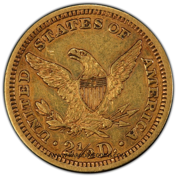 1883 $2.5 AU55 PCGS CAC - Paradime Coins | PCGS NGC CACG CAC Rare US Numismatic Coins For Sale