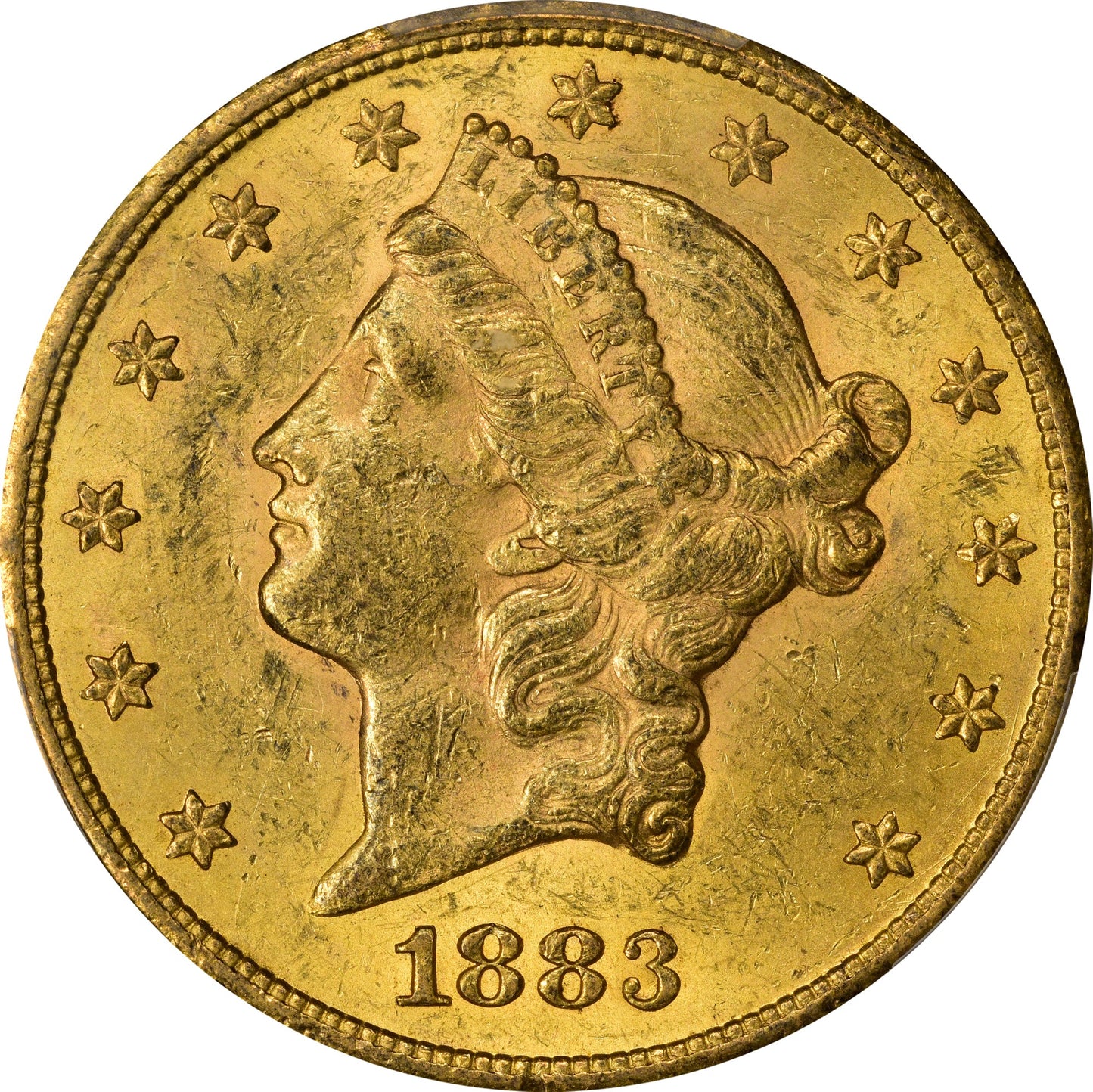 1883-CC $20 MS60 PCGS CAC - Paradime Coins | PCGS NGC CACG CAC Rare US Numismatic Coins For Sale