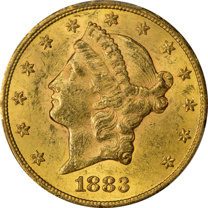 1883-CC $20 MS60 PCGS CAC - Paradime Coins | PCGS NGC CACG CAC Rare US Numismatic Coins For Sale