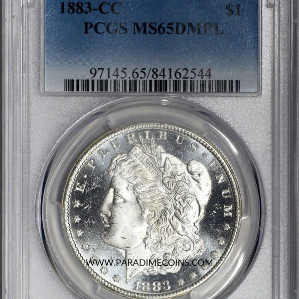 1883-CC $1 MS65 DMPL PCGS - Paradime Coins | PCGS NGC CACG CAC Rare US Numismatic Coins For Sale