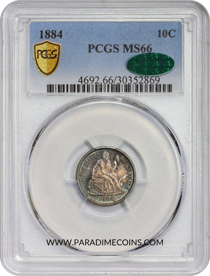 1884 10C MS66 PCGS CAC - Paradime Coins | PCGS NGC CACG CAC Rare US Numismatic Coins For Sale