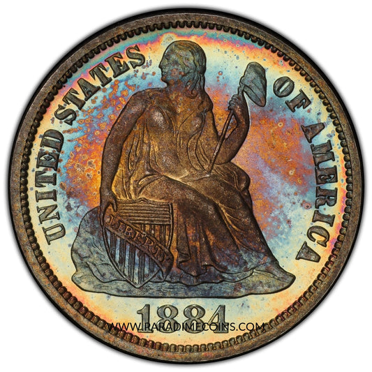1884 10C PR68 PCGS - Paradime Coins | PCGS NGC CACG CAC Rare US Numismatic Coins For Sale