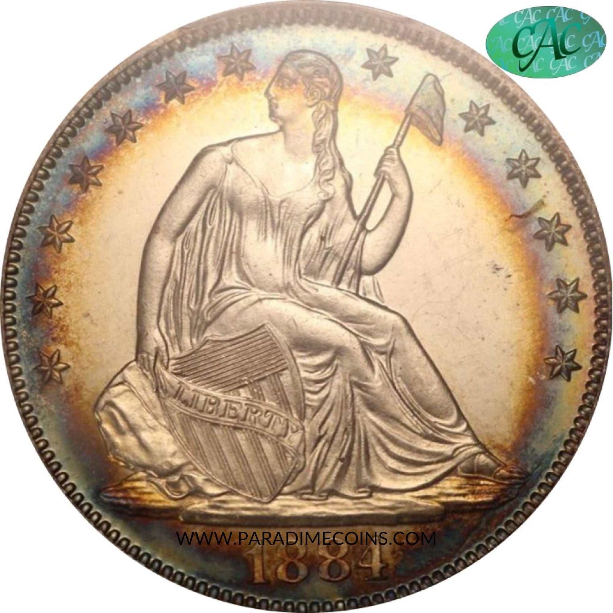 1884 50C PR64 CAM PCGS CAC - Paradime Coins | PCGS NGC CACG CAC Rare US Numismatic Coins For Sale