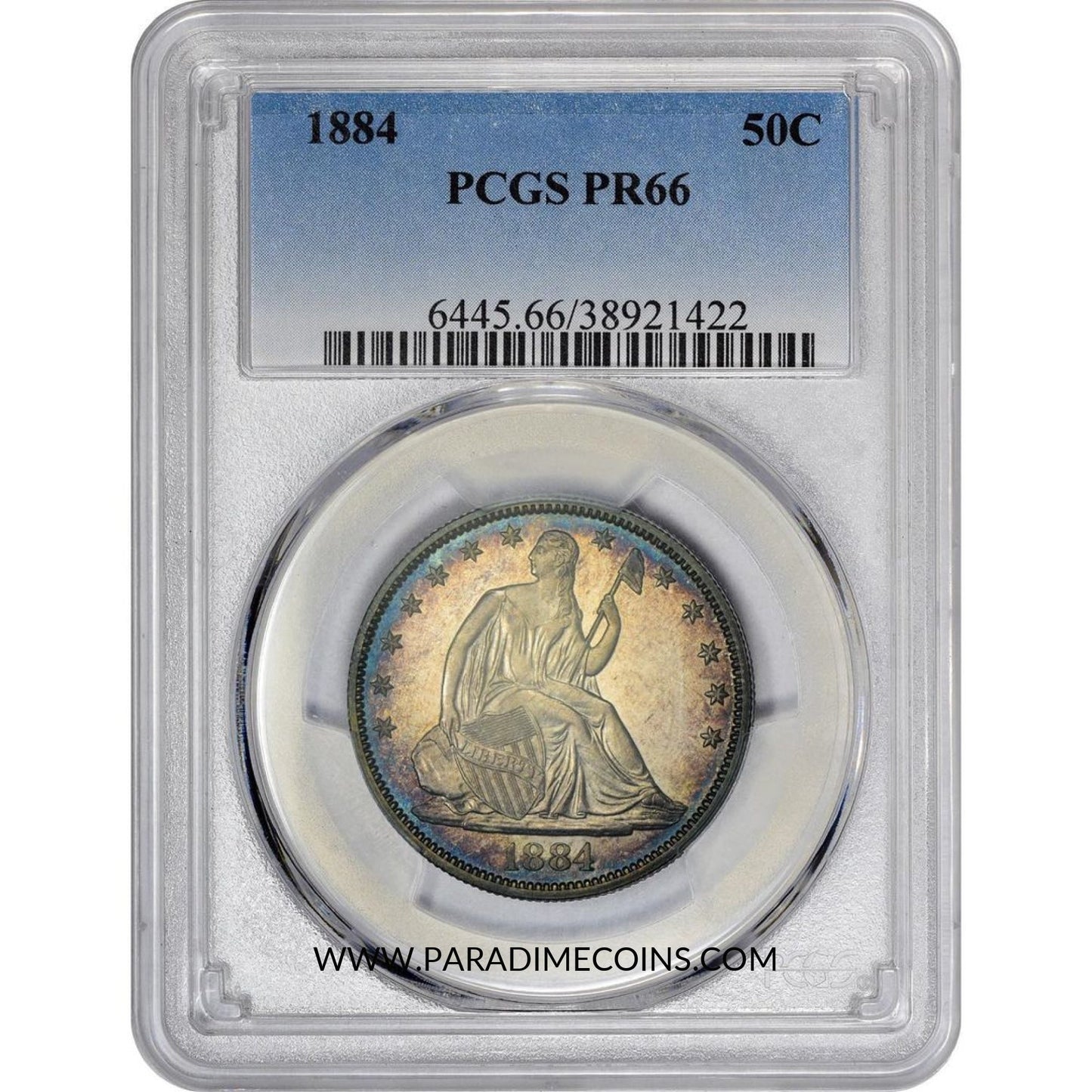 1884 50C PR66 PCGS - Paradime Coins | PCGS NGC CACG CAC Rare US Numismatic Coins For Sale