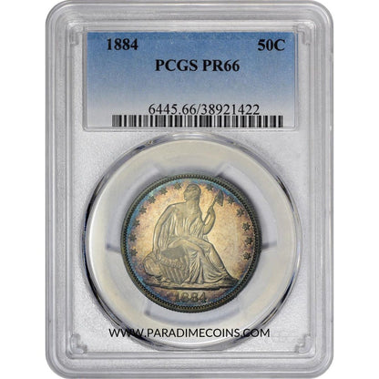 1884 50C PR66 PCGS - Paradime Coins | PCGS NGC CACG CAC Rare US Numismatic Coins For Sale