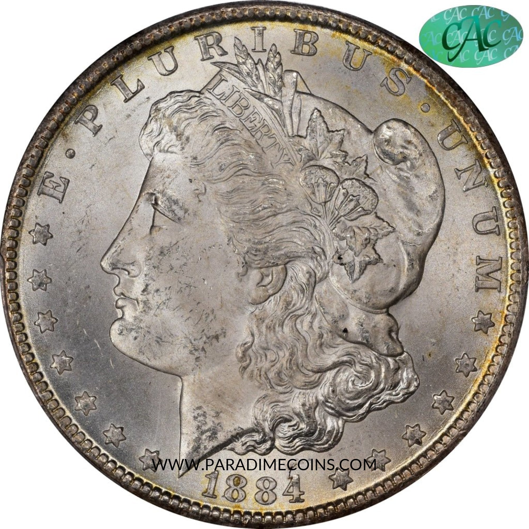 1884-CC $1 MS65 PCGS CAC - Paradime Coins | PCGS NGC CACG CAC Rare US Numismatic Coins For Sale