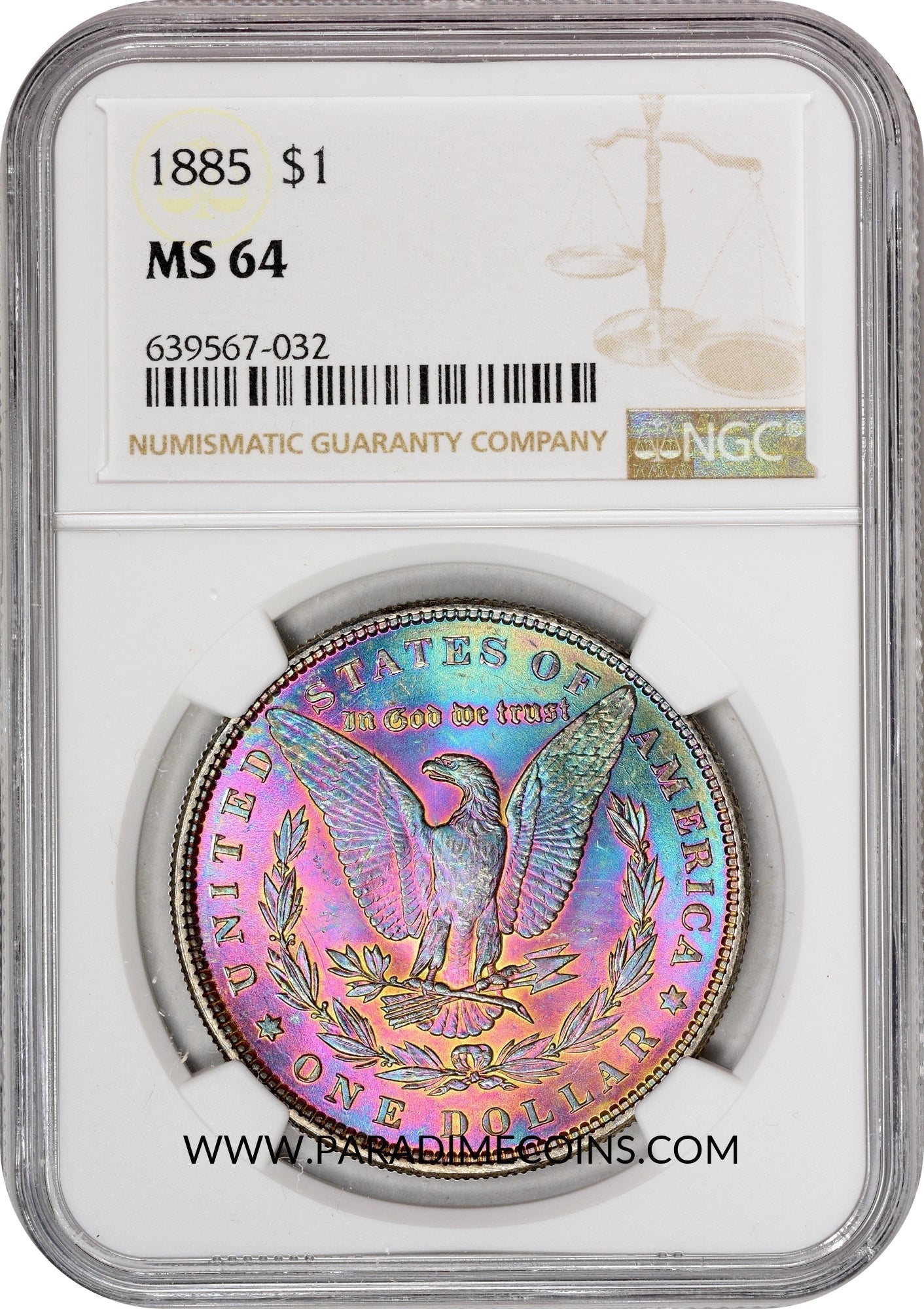 1885 $1 MS64 NGC - Paradime Coins | PCGS NGC CACG CAC Rare US Numismatic Coins For Sale