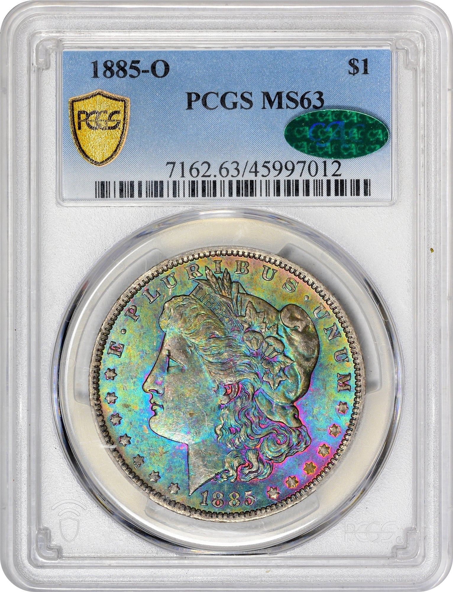 1885-O $1 MS63 PCGS CAC - Paradime Coins | PCGS NGC CACG CAC Rare US Numismatic Coins For Sale