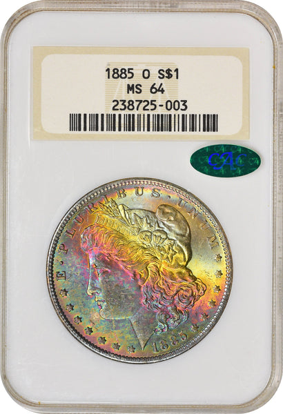 1885-O $1 MS64 OH NGC CAC - Paradime Coins | PCGS NGC CACG CAC Rare US Numismatic Coins For Sale