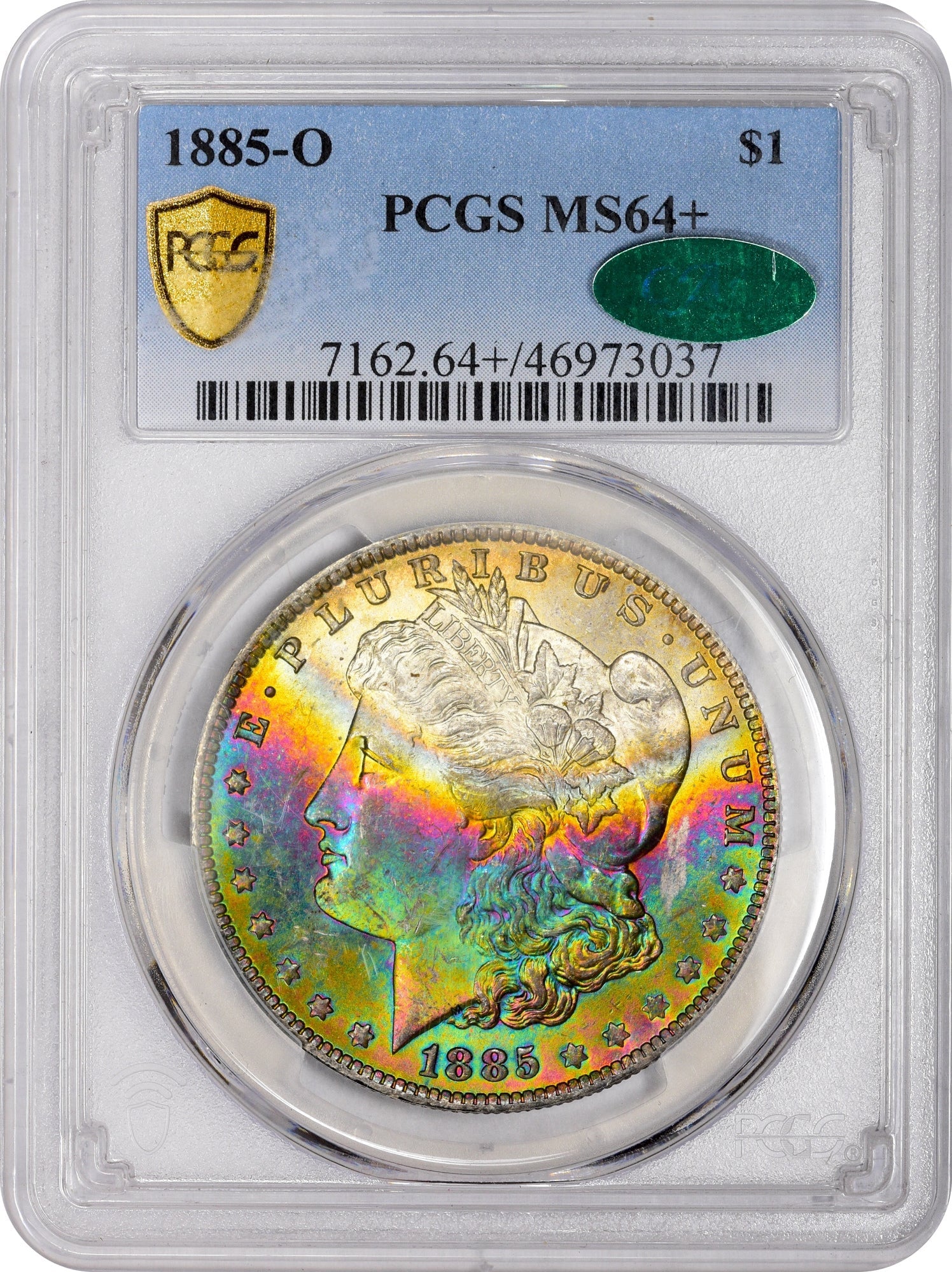 1885-O $1 MS64+ PCGS CAC: Paradime Coins US Certified Rare Coins PCGS