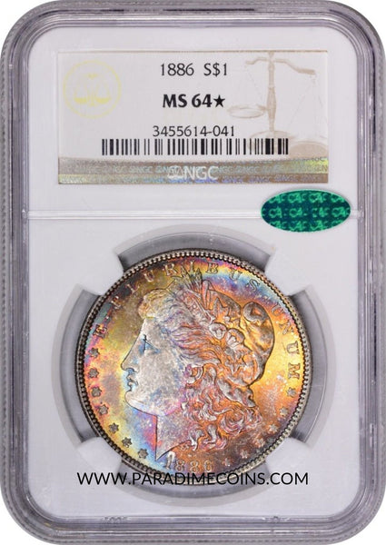 1886 $1 MS64 STAR NGC CAC - Paradime Coins | PCGS NGC CACG CAC Rare US Numismatic Coins For Sale