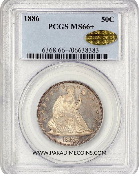1886 50C MS66+ PCGS GOLD CAC - Paradime Coins | PCGS NGC CACG CAC Rare US Numismatic Coins For Sale