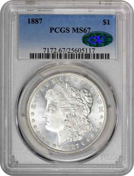 1887 $1 MS67 PCGS CAC - Paradime Coins US Coins For Sale