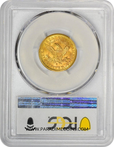 1887-S $5 MS66 PCGS - Paradime Coins | PCGS NGC CACG CAC Rare US Numismatic Coins For Sale