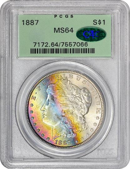 1887 $1 MS64 OGH PCGS CAC - Paradime Coins | PCGS NGC CACG CAC Rare US Numismatic Coins For Sale
