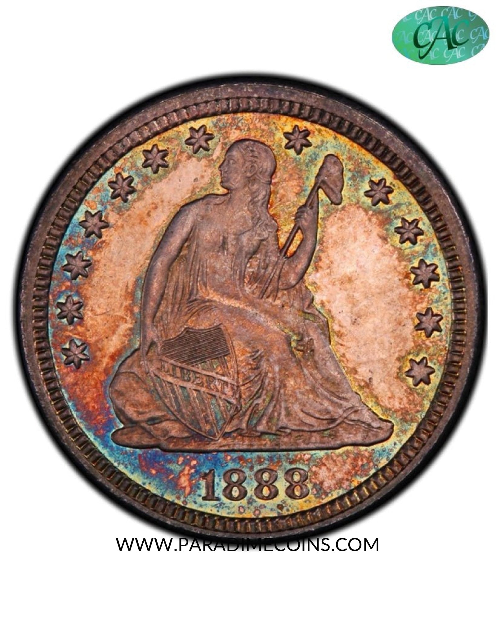 1888 25C PR64 PCGS CAC - Paradime Coins | PCGS NGC CACG CAC Rare US Numismatic Coins For Sale