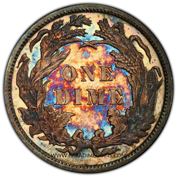 1889 10C PR64 CAM PCGS CAC - Paradime Coins US Coins For Sale