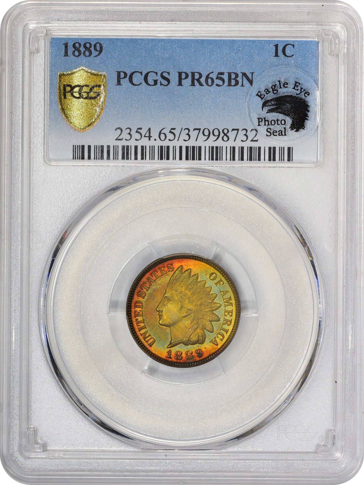 1889 1C PR65 BN PCGS EEPS - Paradime Coins | PCGS NGC CACG CAC Rare US Numismatic Coins For Sale