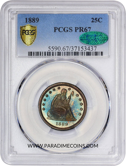 1889 25C PR67 PCGS CAC - Paradime Coins | PCGS NGC CACG CAC Rare US Numismatic Coins For Sale