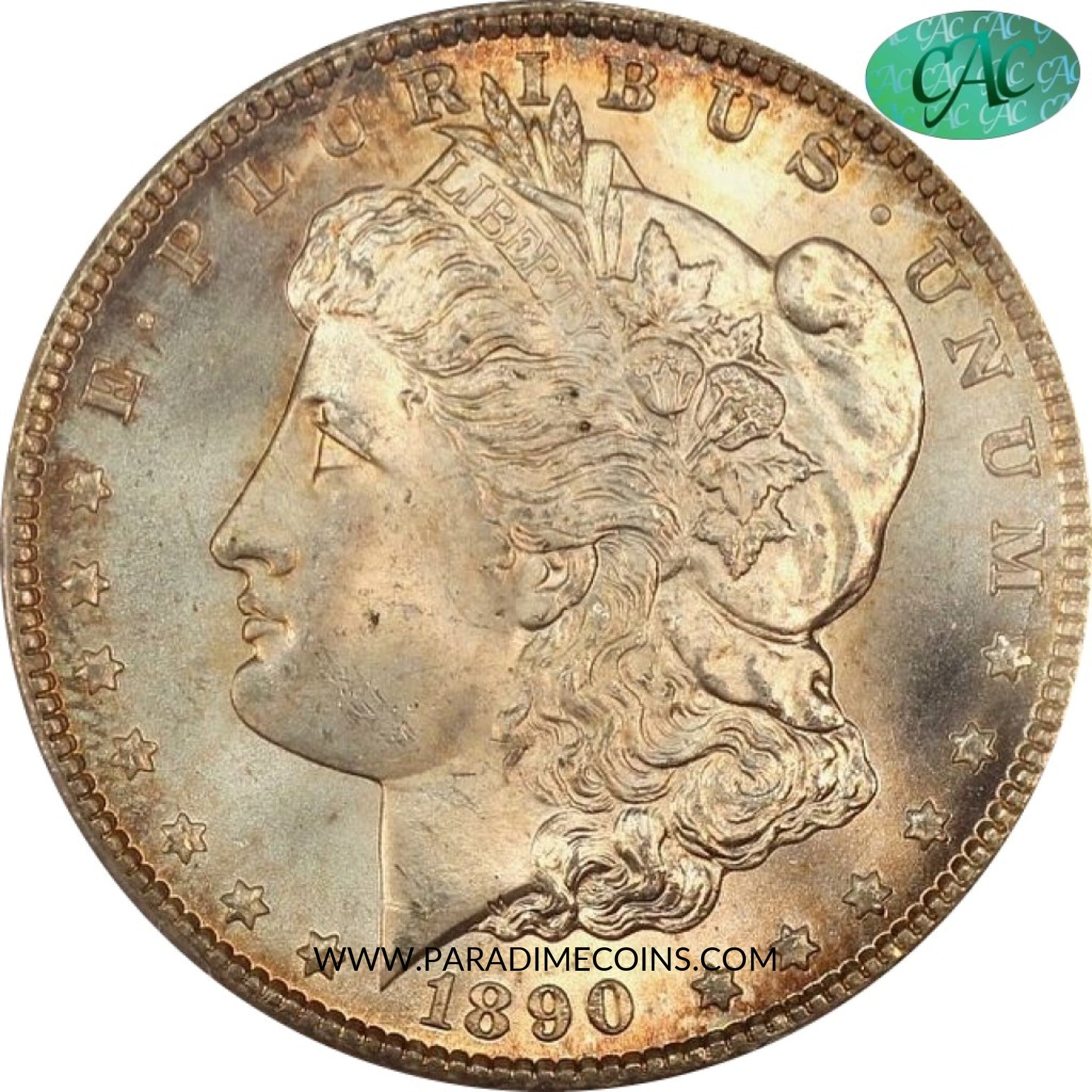 1890-CC $1 MS65 PCGS CAC - Paradime Coins US Coins For Sale