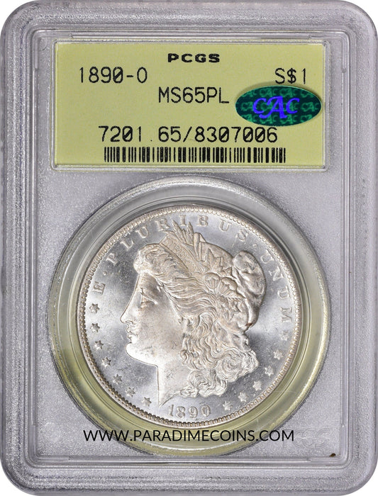1890-O $1 MS65 PL OGH PCGS CAC - Paradime Coins | PCGS NGC CACG CAC Rare US Numismatic Coins For Sale