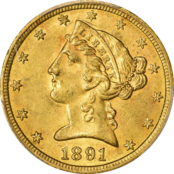 1891-CC $5 MS62 PCGS CAC - Paradime Coins | PCGS NGC CACG CAC Rare US Numismatic Coins For Sale