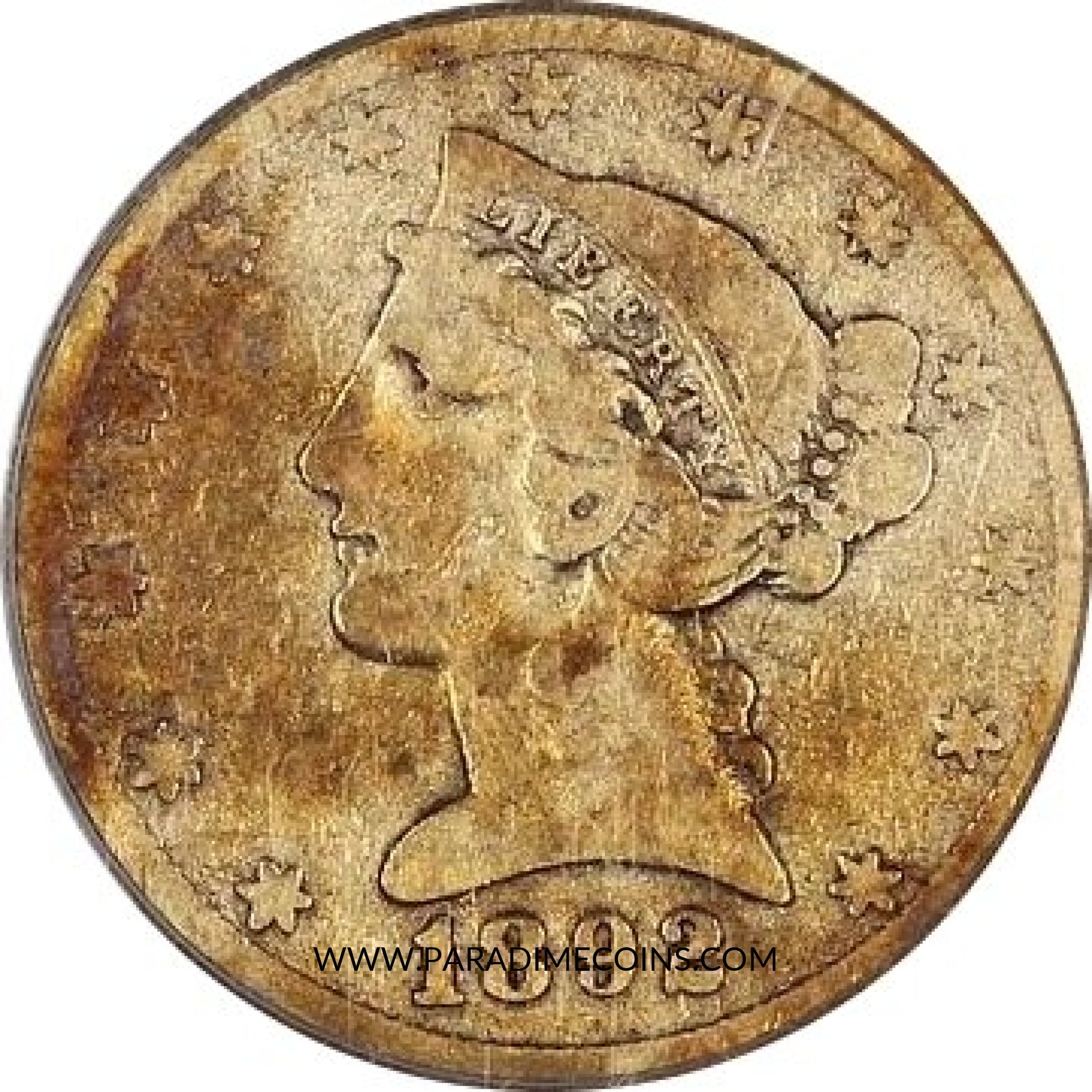 1892-CC $5 AG03 PCGS - Paradime Coins | PCGS NGC CACG CAC Rare US Numismatic Coins For Sale