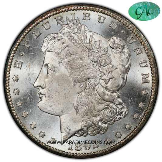 1892-CC S$1 MS63+ PCGS CAC - Paradime Coins | PCGS NGC CACG CAC Rare US Numismatic Coins For Sale