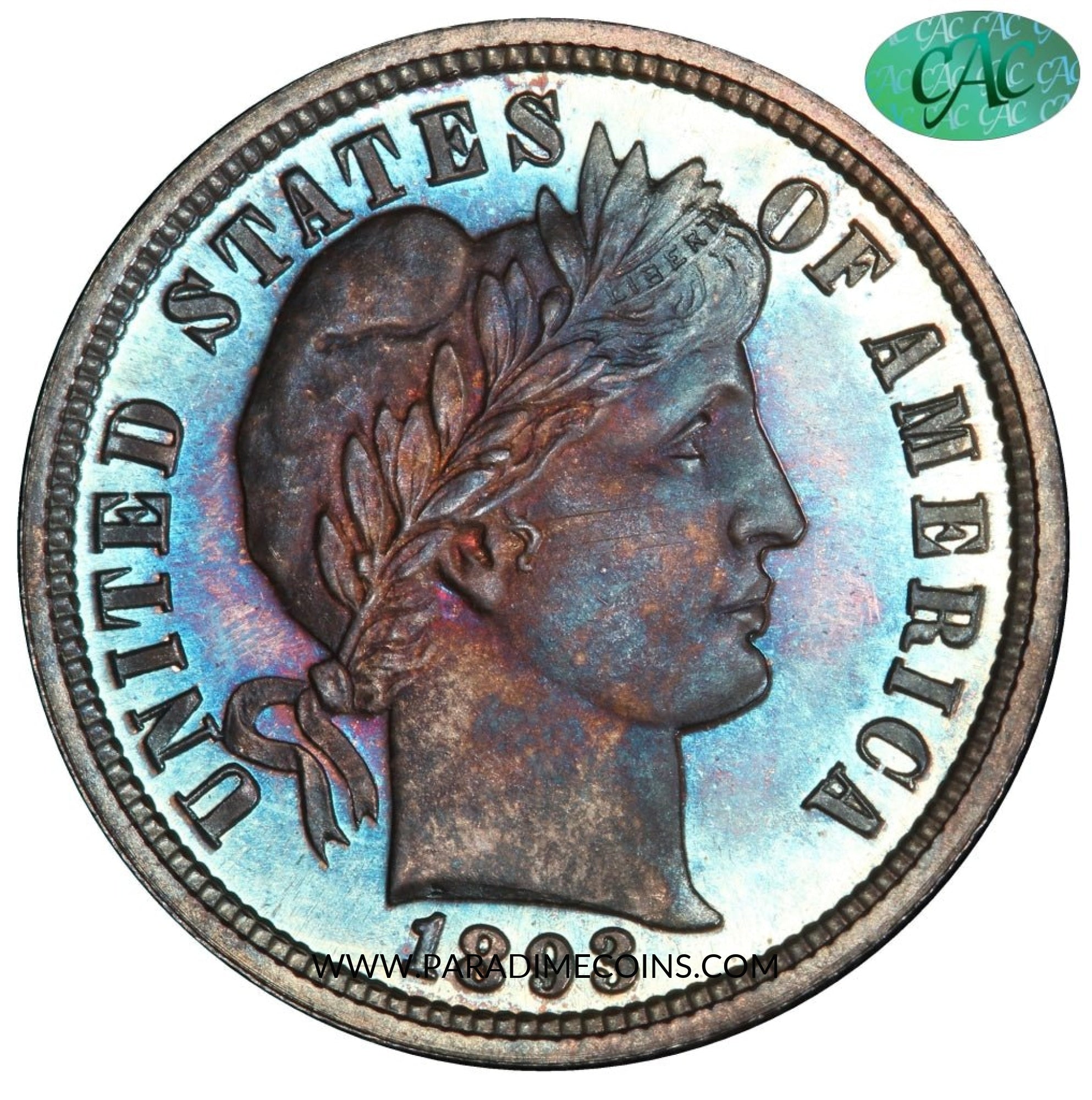 1893 10C PR67+ PCGS CAC - Paradime Coins | PCGS NGC CACG CAC Rare US Numismatic Coins For Sale