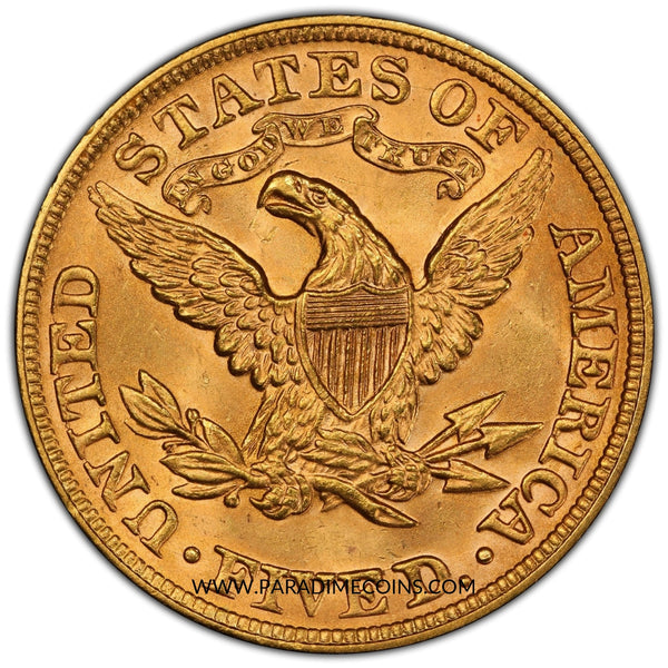 1893 $5 MS65 PCGS CAC - Paradime Coins US Coins For Sale