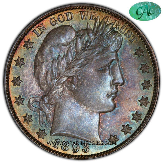 1893-O 50C MS64 PCGS CAC - Paradime Coins | PCGS NGC CACG CAC Rare US Numismatic Coins For Sale