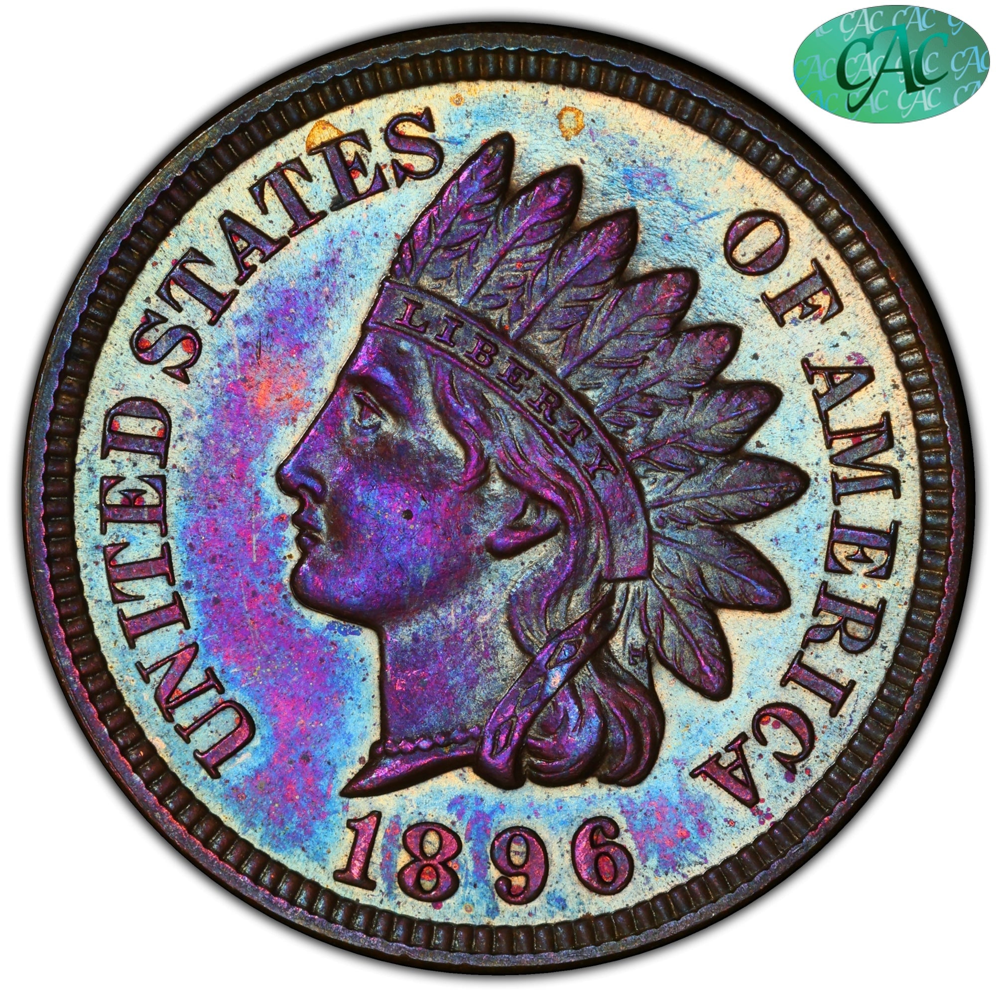 1896 1C PR64 BN PCGS CAC EEPS - Paradime Coins US Coins For Sale